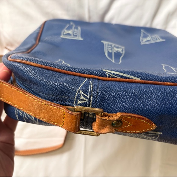 Louis Vuitton Blue and Brown Messenger Bag - Picture 7 of 9